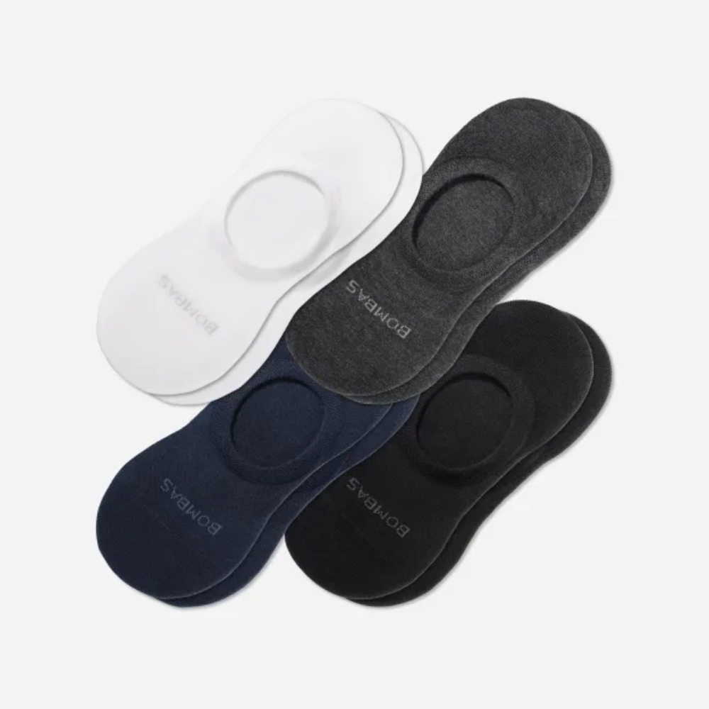 4-pack Bombas Men's Lightweight No Show Socks. Size Large